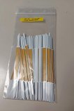 Heftzungen weiß lackiert Mittelteil (ca. 10x80mm) selbstklebend,150 mm lang, 1 VE = 100 Stück