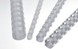 Renz Plastikbinderücken 28 mm 21 Ringe weiß, 1 VE = 25 Stück