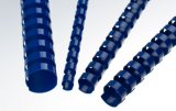 Plastikbinderücken 14 mm 21 Ringe blau, 1 VE = 100 Stück
