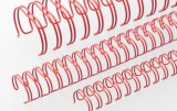 Renz Drahtkämme 12,7 mm, 3:1 Teilung, 34 Loops, rot, 1 VE=100 Stück