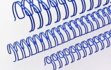 Renz Drahtkämme 14,3 mm, 3:1 Teilung, 34 Loops, blau, 1 VE=50 Stück